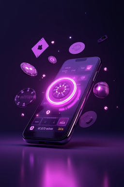 Smartphone con app de casino